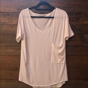 White lululemon pocket tee
